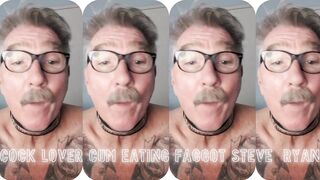 UNCOVER FAGGOT STEVE RYAN ALL OVER THE INTERNET