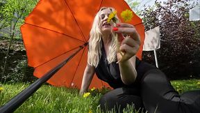 horny prolapse grandmom masturbating outdoor