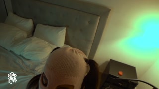 🥵😈Masked brunette fucks me in pink 😈💕 dress