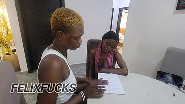 Amateur Homemade Threesome FFM Sex. Bratty stepsister and naughty friends.