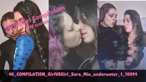 HD COMPILATION GirlvsGirl underwater Sara + Mia 1 70094