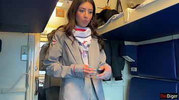 Train Conductor Caught Passenger Jerking Off, But Wasn&#039_t Confused and Jumped on His Cock