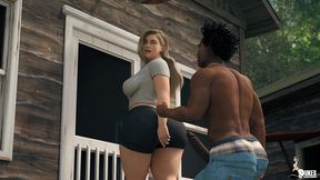 thick pawg camp counselor fucks a street thug in the cabin