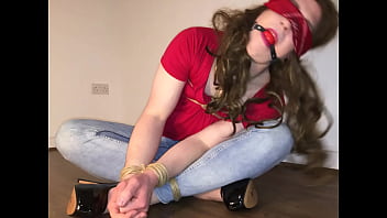 Trans bondage in jeans