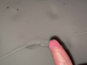 I decided to have a wank in the winter woods. Wanking with a wire🥵