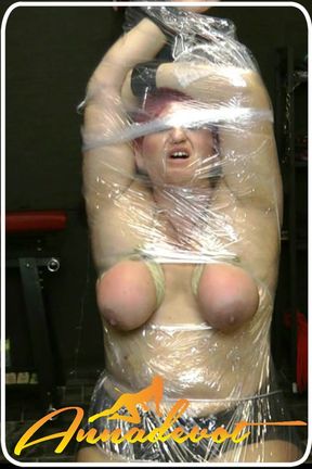 Tied sagging tits nicely spanked, while the rest is wrapped in foil, you won't believe how wet I get from it.