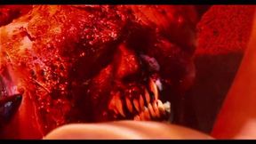 Fantasy Fuck as Hannah Rides the Devil Himself Til She's Coated in His Cum