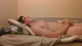 self facial and cum swallow