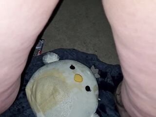 Morning piddle on my toy to idle to go to throne room