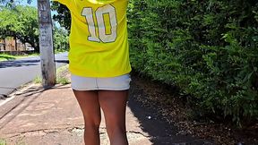 te minha mulher brigo comigo o brasil perdeu ai fui foder comer o cu da baba no mato