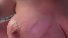 Sexy Red Lace Bra Comes Off & Natural Tits Are Out To Play