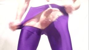 Lycra Shorts Ripped Open during Phone Fuck
