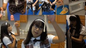 eRica adds cum to a taco, cooks it, & then eats it