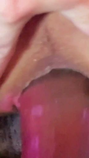 POV Creampie and Deep Strokes on TS Diana Deelight in a Hot Pink Fishnet Body Stocking