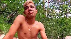 Taut Chap With Dyed Hair Acquires Plowed Outdoors