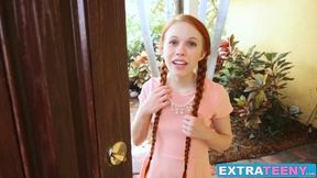 Dolly Little gets her lil pussy wrecked by her friends daddy