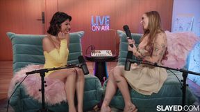 Angel Youngs can't get enough of Hazel Heart's juices in this hardcore licking scene