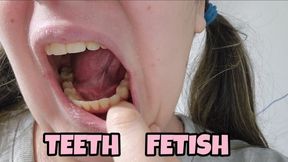 Yellow Crooked Teeth Fetish – Real Mouth Close-Up, Visible Cavities Check, Raw Tooth Details and Brushing Scene in Bathroom
