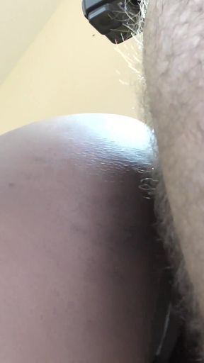 Fat Ebony Chick Fucked and Creampied From Behind