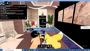 Gothic FemBoy 18+ From Roblox Shows Off Big Ass While Masturbating
