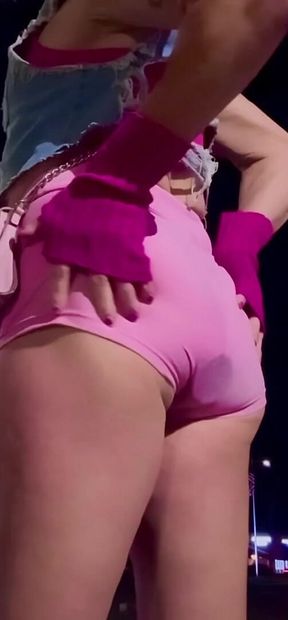 Public Booty Shorts Sissy Tight Fit Cocktease