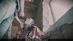 Stranger Ghost Called to Public Fuck Kisscat in an Abandoned House