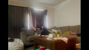 Phat Ass Fucks On Couch Bouncing On His Dick, Backshots &amp_ Doggystyle Makes Her Screaming Orgasm