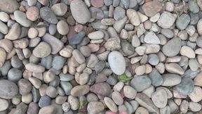 POV Touching Grass & Smooth Rocks with Bare Feet! Its Very Sensually Arousing For Me