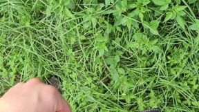 Pissing in the sun ???? and cumming in the garden ???????? I'm becuming adickted to pee porn!