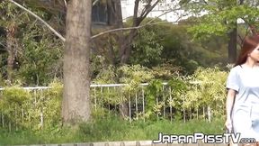 Shy Girls Peeing Outdoor Caught on Camera