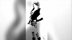 Misses Robutt TEASE tight punk plaid dress dance