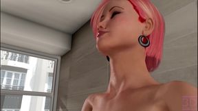 Titty Fuck in the Restroom