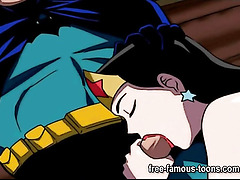 Blowjob and facial toon compilation