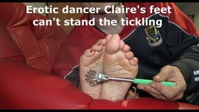Erotic dancer Claire feet cant stand the tickling
