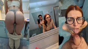 i fuck my girlfriend hard in the bathroom and in her face