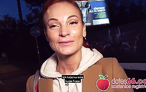 Perfect FUCK with Kessie Shy behind billboard in the city! Dates66