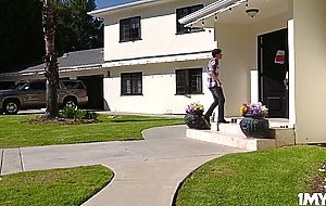 Busty milf Alison Avery making the young stud taste her sweet muff