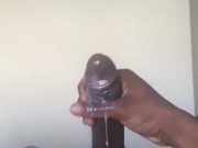 Stroking SO MUCH CUM out of my BBC (Moaning Nut Video)