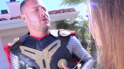Thor Fucks Abigail Mac Hard With His Super Dick - Thor Porn Cosplay Parody