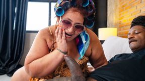 fat redhead mature destroyed by a Black Monstercock