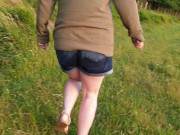 I wanted to pee in my jean shorts on a walk outdoors ;)