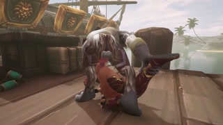 A Day at the Harbor with Redhead Elf and werewolf | Warcraft Parody