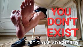 Total Ignore |  Foot Tease Under Desk of Mistress Ksana