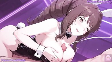 Nini Gets Her Throat Choked On Boss Cock In Bunny Suit Animated Hentai