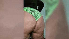 Ebony BBW Redd’s Tight Green Panty Teaser