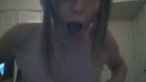 All horny guys from my college watched this lovely babe flashing her boobies