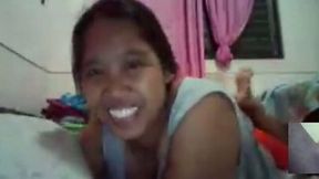 My nasty Filipina girlfriend showed her tits and fat pussy