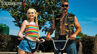 Blonde spinner Lilly Bell takes a big cock in hardcore action