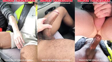 Risky creampie hole at the construction site with the boss fucking me raw