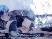 Blue Sissy Slut Hard Anal